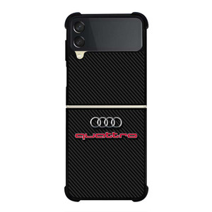 AUDI QUATTRO CARBON LOGO Samsung Galaxy Z Flip 3 Case Cover