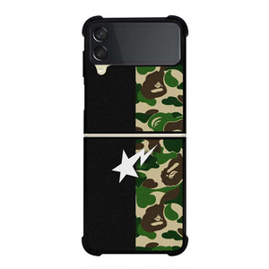 BAPE BAPESTA CAMO Samsung Galaxy Z Flip 3 Case Cover BAPE BAPESTA CAMO Samsung Galaxy Z Flip 3 Case Cover