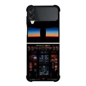 BOEING PLANE COCKPIT Samsung Galaxy Z Flip 3 Case Cover