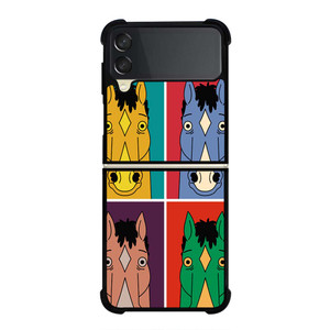 BOJACK HORSEMAN COLORFULL COLLAGE Samsung Galaxy Z Flip 3 Case Cover