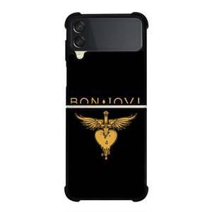 BON JOVI BAND LOGO GOLD Samsung Galaxy Z Flip 3 Case Cover