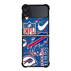 BUFFALO BILLS NFL STICKER BOMB Samsung Galaxy Z Flip 3 Case Cover BUFFALO BILLS NFL STICKER BOMB Samsung Galaxy Z Flip 3 Case Cover