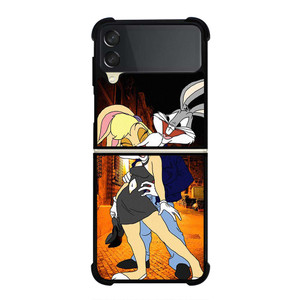 BUGS AND LOLA BUNNY LOONEY TUNES Samsung Galaxy Z Flip 3 Case Cover BUGS AND LOLA BUNNY LOONEY TUNES Samsung Galaxy Z Flip 3 Case Cover
