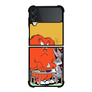 BUGS BUNNY AND GOSSAMER RED LOONEY TUNNES Samsung Galaxy Z Flip 3 Case Cover BUGS BUNNY AND GOSSAMER RED LOONEY TUNNES Samsung Galaxy Z Flip 3 Case Cover