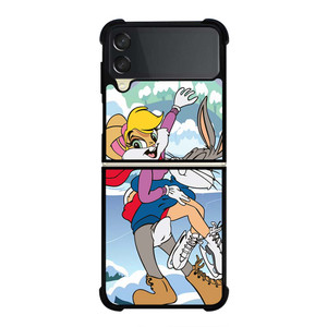 BUGS BUNNY AND LOLA CARTOON Samsung Galaxy Z Flip 3 Case Cover BUGS BUNNY AND LOLA CARTOON Samsung Galaxy Z Flip 3 Case Cover