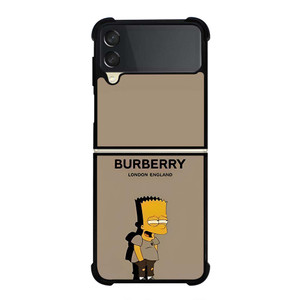 BURBERRY LONDON THE SIMPSONS Samsung Galaxy Z Flip 3 Case Cover