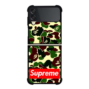 CAMO BAPE SUPREME Samsung Galaxy Z Flip 3 Case Cover