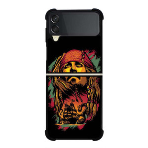 CAPTAIN JACK PIRATES OF THE CARIBBEAN ART Samsung Galaxy Z Flip 3 Case Cover