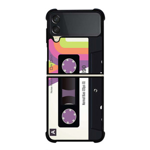 CASSETTE TAPE RETRO Samsung Galaxy Z Flip 3 Case Cover CASSETTE TAPE RETRO Samsung Galaxy Z Flip 3 Case Cover