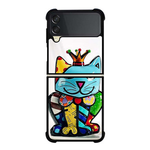 CAT ROMERO BRITTO Samsung Galaxy Z Flip 3 Case Cover CAT ROMERO BRITTO Samsung Galaxy Z Flip 3 Case Cover