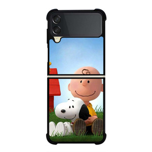 CHARLIE BROWN PEANUTS GRASS Samsung Galaxy Z Flip 3 Case Cover