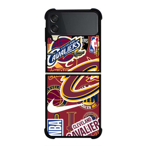 CLEVELAND CAVALIERS NBA STICKER BOMB Samsung Galaxy Z Flip 3 Case Cover