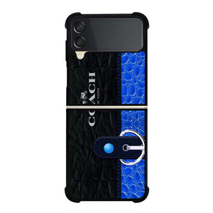 COACH BAG BLUE Samsung Galaxy Z Flip 3 Case Cover COACH BAG BLUE Samsung Galaxy Z Flip 3 Case Cover