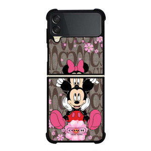 COACH MICKEY and MINNIE MOUSE Samsung Galaxy Z Flip 3 Case Cover COACH MICKEY and MINNIE MOUSE Samsung Galaxy Z Flip 3 Case Cover