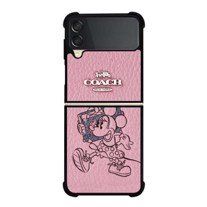COACH MINNIE MOUSE PINK Samsung Galaxy Z Flip 3 Case Cover