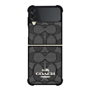 COACH NEW YORK CHARLIE SIGNATURE Samsung Galaxy Z Flip 3 Case Cover COACH NEW YORK CHARLIE SIGNATURE Samsung Galaxy Z Flip 3 Case Cover