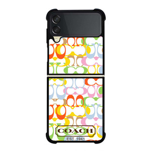 COACH NEW YORK COLORFUL Samsung Galaxy Z Flip 3 Case Cover