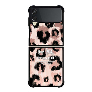 COACH NEW YORK LEOPARD SKIN Samsung Galaxy Z Flip 3 Case Cover