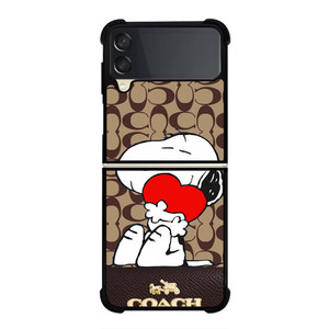 COACH NEW YORK SNOOPY Samsung Galaxy Z Flip 3 Case Cover