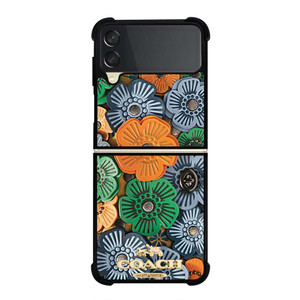 COACH NEW YORK TEA ROSE Samsung Galaxy Z Flip 3 Case Cover COACH NEW YORK TEA ROSE Samsung Galaxy Z Flip 3 Case Cover