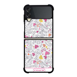 COACH POPPY COLOR Samsung Galaxy Z Flip 3 Case Cover COACH POPPY COLOR Samsung Galaxy Z Flip 3 Case Cover