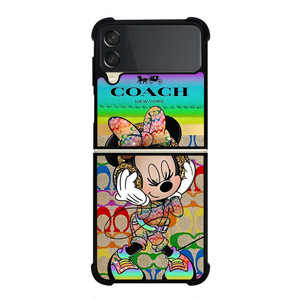 COACH RAINBOW MICKEY Samsung Galaxy Z Flip 3 Case Cover COACH RAINBOW MICKEY Samsung Galaxy Z Flip 3 Case Cover