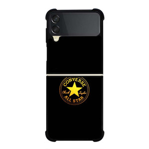 CONVERSE ALL STAR GOLD LOGO Samsung Galaxy Z Flip 3 Case Cover CONVERSE ALL STAR GOLD LOGO Samsung Galaxy Z Flip 3 Case Cover