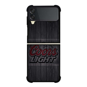 COORS LIGHT WOODEN LOGO Samsung Galaxy Z Flip 3 Case Cover COORS LIGHT WOODEN LOGO Samsung Galaxy Z Flip 3 Case Cover