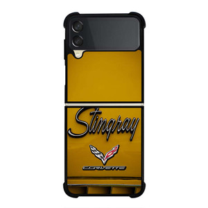 CORVETTE STINGRAY LOGO YELLOW Samsung Galaxy Z Flip 3 Case Cover CORVETTE STINGRAY LOGO YELLOW Samsung Galaxy Z Flip 3 Case Cover