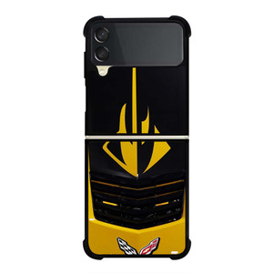 CORVETTE STINGRAY YELLOW GRILLES Samsung Galaxy Z Flip 3 Case Cover