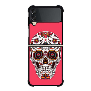 DAY OF THE DEAD PINK Samsung Galaxy Z Flip 3 Case Cover DAY OF THE DEAD PINK Samsung Galaxy Z Flip 3 Case Cover
