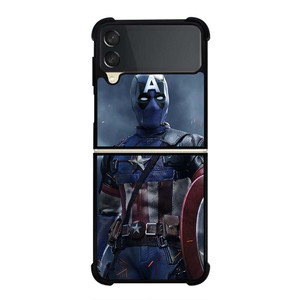 DEADPOOL CAPTAIN AMERICA MARVEL Samsung Galaxy Z Flip 3 Case Cover DEADPOOL CAPTAIN AMERICA MARVEL Samsung Galaxy Z Flip 3 Case Cover