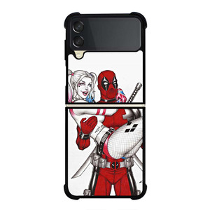 DEADPOOL HARLEY QUINN CARTOON Samsung Galaxy Z Flip 3 Case Cover DEADPOOL HARLEY QUINN CARTOON Samsung Galaxy Z Flip 3 Case Cover