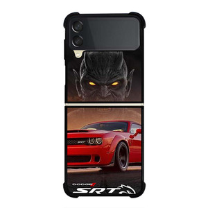 DODGE SRT DEMON CAR LOGO Samsung Galaxy Z Flip 3 Case Cover DODGE SRT DEMON CAR LOGO Samsung Galaxy Z Flip 3 Case Cover