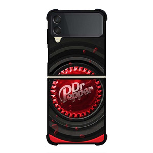DR PEPPER SODA RED BLACK Samsung Galaxy Z Flip 3 Case Cover DR PEPPER SODA RED BLACK Samsung Galaxy Z Flip 3 Case Cover