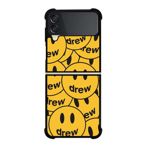 DREW SMILEY FACE PATTERN Samsung Galaxy Z Flip 3 Case Cover DREW SMILEY FACE PATTERN Samsung Galaxy Z Flip 3 Case Cover
