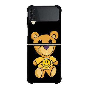 DREW SMILEY FACE TEDY BEAR Samsung Galaxy Z Flip 3 Case Cover DREW SMILEY FACE TEDY BEAR Samsung Galaxy Z Flip 3 Case Cover