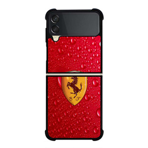 FERRARI DROP WATER RED Samsung Galaxy Z Flip 3 Case Cover
