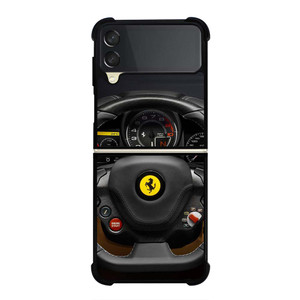 FERRARI STEERING WHEEL Samsung Galaxy Z Flip 3 Case Cover FERRARI STEERING WHEEL Samsung Galaxy Z Flip 3 Case Cover