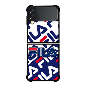 FILA SPORT LOGO COLLAGE Samsung Galaxy Z Flip 3 Case Cover FILA SPORT LOGO COLLAGE Samsung Galaxy Z Flip 3 Case Cover