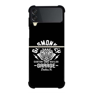 GAS MONKEY CUSTOM GARAGE Samsung Galaxy Z Flip 3 Case Cover GAS MONKEY CUSTOM GARAGE Samsung Galaxy Z Flip 3 Case Cover