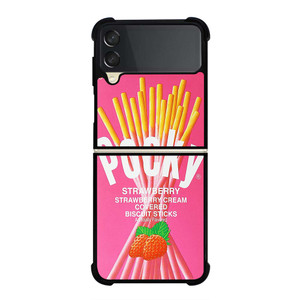 GLICO POCKY STRAWBERRY Samsung Galaxy Z Flip 3 Case Cover GLICO POCKY STRAWBERRY Samsung Galaxy Z Flip 3 Case Cover