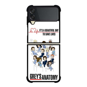 GREY'S ANATOMY ALL CARTOON Samsung Galaxy Z Flip 3 Case Cover GREY'S ANATOMY ALL CARTOON Samsung Galaxy Z Flip 3 Case Cover