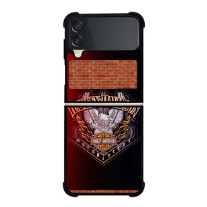 HARLEY DAVIDSON EAGLE BADGE Samsung Galaxy Z Flip 3 Case Cover HARLEY DAVIDSON EAGLE BADGE Samsung Galaxy Z Flip 3 Case Cover
