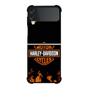 HARLEY DAVIDSON FIRE LOGO Samsung Galaxy Z Flip 3 Case Cover