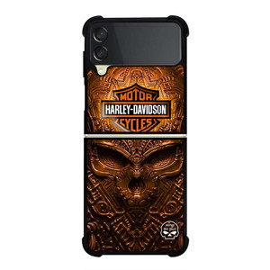 HARLEY DAVIDSON SKULL METAL MOTOR Samsung Galaxy Z Flip 3 Case Cover HARLEY DAVIDSON SKULL METAL MOTOR Samsung Galaxy Z Flip 3 Case Cover