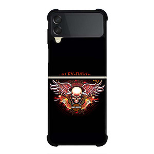 HARLEY DAVIDSON WING SKULL LOGO Samsung Galaxy Z Flip 3 Case Cover