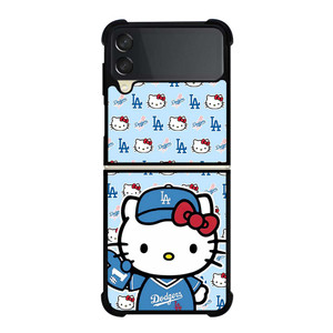 HELLO KITTY DODGERS COLLAGE Samsung Galaxy Z Flip 3 Case Cover HELLO KITTY DODGERS COLLAGE Samsung Galaxy Z Flip 3 Case Cover
