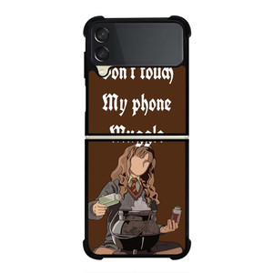 HERMIONE HARRY POTTER DONT TOUCH MY PHONE Samsung Galaxy Z Flip 3 Case Cover HERMIONE HARRY POTTER DONT TOUCH MY PHONE Samsung Galaxy Z Flip 3 Case Cover