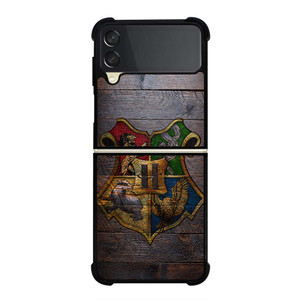 HOGWARTS HARRY POTTER WOODEN LOGO Samsung Galaxy Z Flip 3 Case Cover